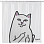RIPNDIP LORD NERMAL SHOWER CURTAIN CLEAR RIPNDIP LORD NERMAL SHOWER CURTAIN CLEAR