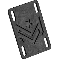 Mini Logo Riser Rigid ABS '4' BLACK