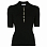 Proenza Schouler White Label Boucle Short Sleeve Polo BLACK Proenza Schouler White Label Boucle Short Sleeve Polo BLACK