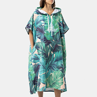 SURF SHELTER Carrapateira Poncho Palm Leaves