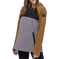686 W Hemlock Fleece Hoody RHINO GREY CLRBLK
