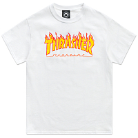Thrasher Flame Logo WHITE