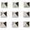 Dakine PYRAMID STUDS CHROME Dakine PYRAMID STUDS CHROME