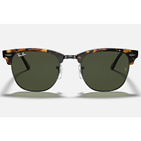 Ray Ban Clubmaster SPOTTED BLACK HAVANA/G-15 GREEN