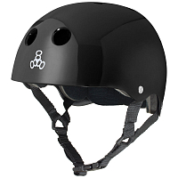 Triple Eight Standard Helmet BLACK GLOSSY