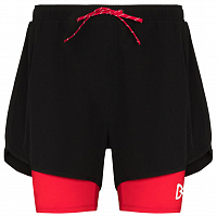 District Vision Aaron Layered Shorts BLACK/RED