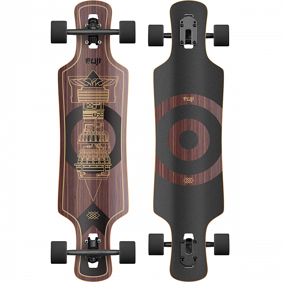 Комплект лонгборд FUJI Wood Engine Drop Through  SS23 от FUJI в интернет магазине www.traektoria.ru - 1 фото