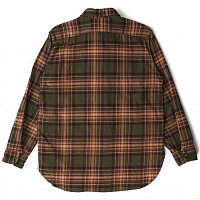 Engineered Garments Work Shirt OLIVE BROWN COTTON TWILL