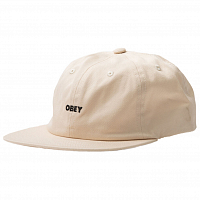 OBEY Bold Twill 6 Panel Strapback UNBLEACHED