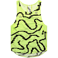 PEAK X Veter Singlet BLACK-LIGHT GREEN