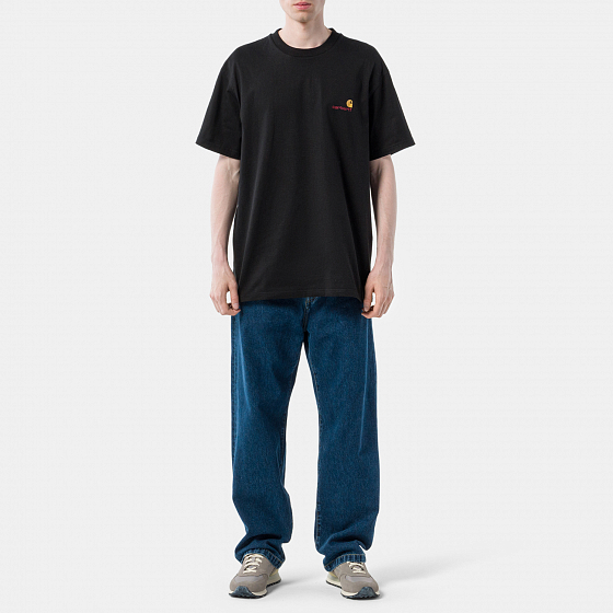  Carhartt WIP S/S American Script T-shirt  SS от Carhartt WIP в интернет магазине www.traektoria.ru - 4 фото