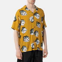 Stussy Dice Pattern Shirt MUSTARD