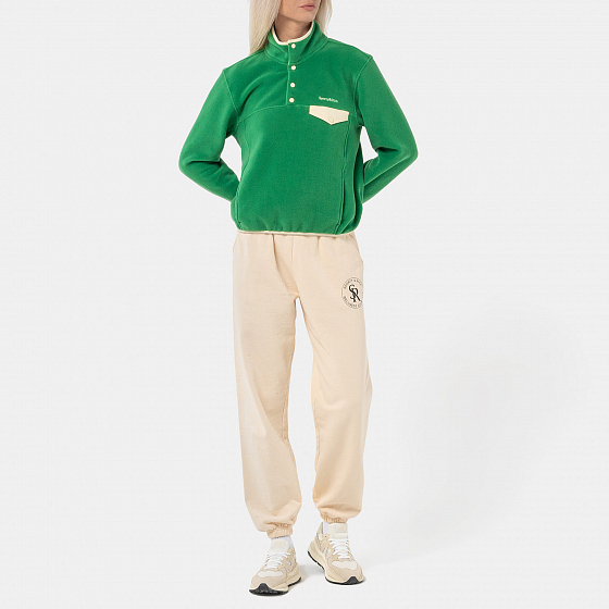 Толстовка Sporty & Rich Serif Logo Polar Sweatshirt  SS23 от Sporty & Rich в интернет магазине www.traektoria.ru - 4 фото