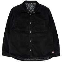 Stussy Cord Quilted Overshirt BLACK