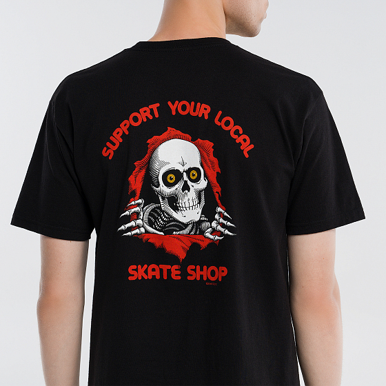 Футболка Powell Peralta '2' Ripper Support Your Local Skateshop  SS23 от Powell Peralta в интернет магазине www.traektoria.ru - 6 фото