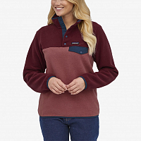 Patagonia W Lightweight Synchilla Snap-T Fleece Pullover Rosehip