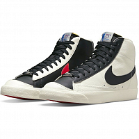 Nike Blazer MID '77 EMB SAIL/BLACK-CHILE RED-SAIL VOILE/ROUGE CHILI/VOILE/
