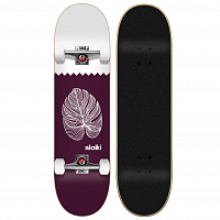 Aloiki Purple Leaf Complete Skateboard 8,0