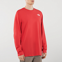 The North Face M L/S Easy TEE ROCOCCO RED (V34)