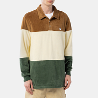 Noon Goons Naughties Velour Polo CARAMEL/CREAM/FOREST
