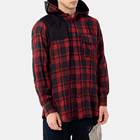 MOUNTAIN RESEARCH Hooded MT Shirt RED CHECK