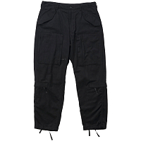Engineered Garments Aircrew Pant BLACK WOOL COTTON FLANNEL