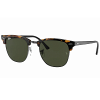 Ray Ban Clubmaster SPOTTED BLACK HAVANA/G-15 GREEN