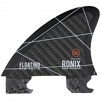 Ronix 2.5 IN - Floating Fin-s 2.0 Tool-less Fiberglass - Left Charcoal