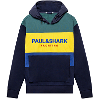 Paul & Shark Archive Hood Sweater BLUE/GREEN/YELLOW/CADET BLUE