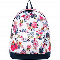 Roxy Classic Spirit J Bkpk BRIGHT WHITE LT MAGIC FLOWERS