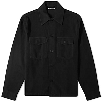OUR LEGACY Evening Coach Jacket BLACK BRUSHED COTTON