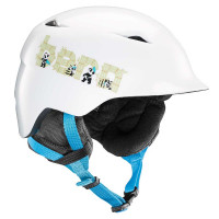 Bern Camino JR. Unisex Satin White Panda Logo/Black Liner