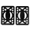 Khiro Hard Angled Riser Pads (set OF 2) ASSORTED
