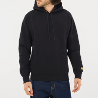 Carhartt WIP Hooded Chase Sweatshirt BLACK/GOLD