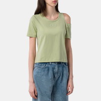 Converse Twisted Knits Slim TEE OLIVE AURA