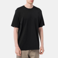 AURALEE Luster Plaiting TEE BLACK