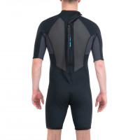 Dakine Men's Quantum Back ZIP Shorty 2\2mm F/L Black/Grey