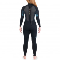 Dakine Women's Quantum Back ZIP Full Suit 5/4/3mm Black/Grey