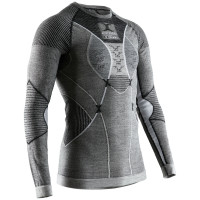 X-Bionic Apani 4.0 Merino Shirt Round Neck LG SL MEN BLACK/GREY/WHITE
