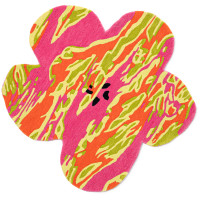 MAHARISHI 9648 Maha Warhol DPM Flower Rugs SET Hand  Tufted PINK RED