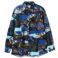 Noma t.d. Flannel Land Scape Shirt Green (Day)