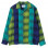 Noma t.d. N Ombre Plaid Patcwork Shirt Lime/Navy/Emerald