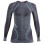 UYN Lady Ambityon Underwear Shirt Long Sleeves Melange BLACK MELANGE/PINK/AQUA