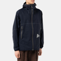 And Wander 3L UL Rain Jacket NAVY