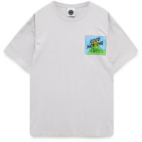 Good Morning Tapes Mountain Logo SS TEE STONE