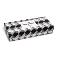 Happy Socks 4-pack Black & White Socks Gift SET MULTI