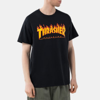 Thrasher Flame Logo BLACK