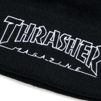 Thrasher Outlined Beanie BLACK