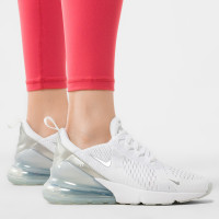 Nike AIR MAX 270 WHITE/MTLC PLATINUM-PURE PLATINUM