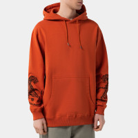 MAHARISHI 4280 Duelling Tigers Hooded Sweat Rust
